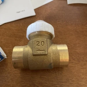 WATTS Corpo Valvola Zona Collegamento Sudore 3/4” Radiante Nuovo Ottone - Foto 1 di 6