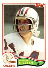 GIFFORD NIELSEN 1982 Topps Football #100 BUY ANY 2 ITEMS FOR 50% OFF   B215R2S6P