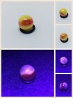 Mega Marbles Sun Peewee 1/2" Iridescent Red/ Yellow Marble Buy 1/More UV Blcklgt