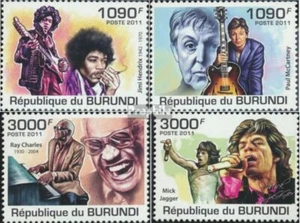 Burundi 2258-2261 (complete. issue) unmounted mint / never hinged 2011 Singer - Picture 1 of 1