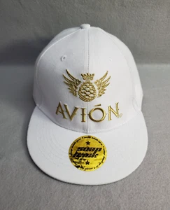 Avion Tequila White Hat Gold Logo Adult Medium Snapback Cap - Picture 1 of 11