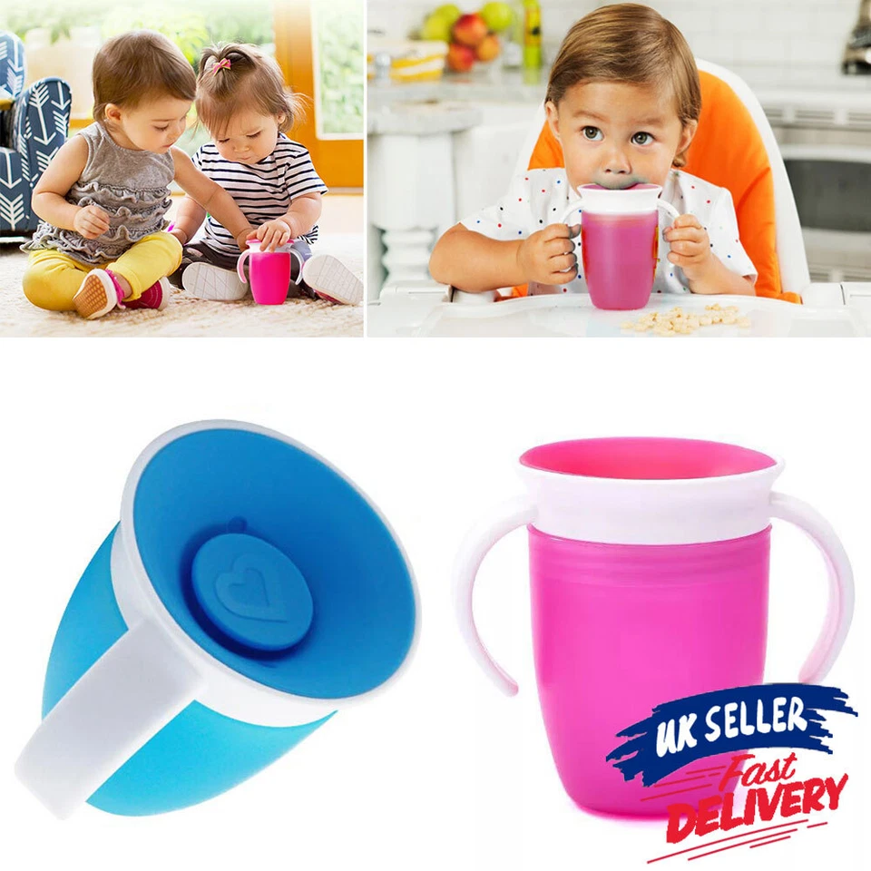 Non Baby Proof Cup Toddler Chew Spill Sippy 360Trainer Training Miracle - image 1 of 4