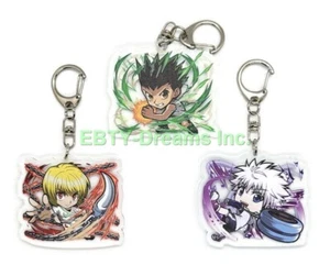 Set of 3 Hunter x Hunter Anime Acrylic Keychain Killua Gon Kurapika v4 - Picture 1 of 2