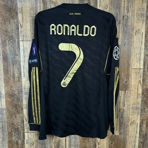 Real Madrid 2011-12 Away Long Sleeve Soccer Jersey RONALDO #7 Adidas Men’s Sz M - Picture 1 of 11