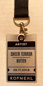 SHEER TERROR CONCERT PASS 11/26/2018 SOLOTHURN,SWITZERLAND NYHC NON LAMINATED - Picture 1 of 3