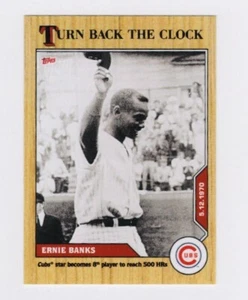 2020 Topps Now Turn Back The Clock Ernie Banks #43 Baseball Card (PR 677) - Picture 1 of 2