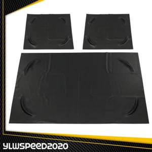 3pcs Black Club Car Front Seat Covers PU Leather Fit For Pre-2000 DS Golf Cart - Picture 1 of 12
