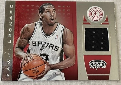2013-14 Totally Certified Kawhi Leonard Memorabilia Red /99 #105 - Image 1 of 2