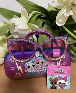 LOL Surprise Girls Sunglasses Glitter Colorful Hard Case Set UV Protection. New. - Picture 1 of 13