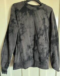 Calvin Klein Black & Grey Camouflage Jumper- Mens Size S - Used.