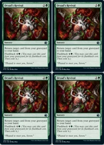 MTG - 4x DRYAD'S REVIVAL - Innistrad: Midnight Hunt (U) - Picture 1 of 1
