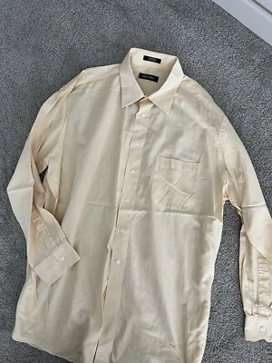 CAMISA DE VESTIR MURANO AMARILLA PARA HOMBRE - BUSINESS/WORK/CASUAL - MANGA 35 CUELLO 17,5 Foto 1 de 4