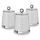 Morphy Richards 978054 Dimensions Set of 3 Round Kitchen Storage Canisters, One