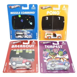 Hot Wheels Pop Culture Real Riders Atari 2600 Games Lot of 4 Sealed Mint on Card - Picture 1 of 6