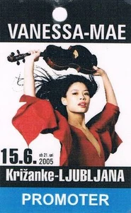 VENESSA MAE 15.06.2005. LIUBLIANA ESLOVENIA - PROMOTOR - PASE BACKSTAGE - Imagen 1 de 1