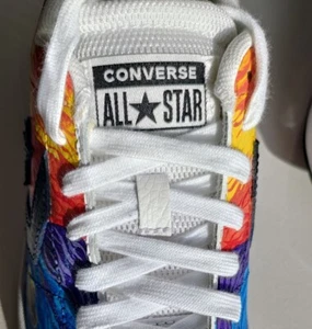 Leather Trainers CONVERSE ALL STAR "GALAXY" UK 4 - Picture 1 of 22