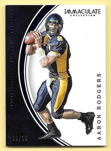 2016 Immaculate Collegiate Blue #2 Aaron Rodgers #08/10 CALIFORNIA JERSEY NUMBER