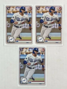 GAVIN LUX LOT OF 3 2020 Bowman BASE ROOKIE RC's #71! DODGERS! HUGE SALE! - Picture 1 of 2