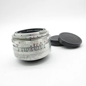 Obiettivo M42 Meyer-Optik Görlitz alluminio Primotar E 1:3.5/50 red V - Foto 1 di 7