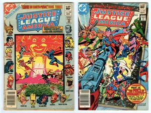 Vintage JUSTICE LEAGUE of AMERICA #208 & #218! JSA! Masters of Universe Preview! - Picture 1 of 10