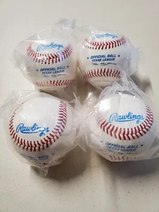 4 Rawlings Official Balls Texas League Tom Kayser Signature Vintage New ROM-TL - Picture 1 of 6