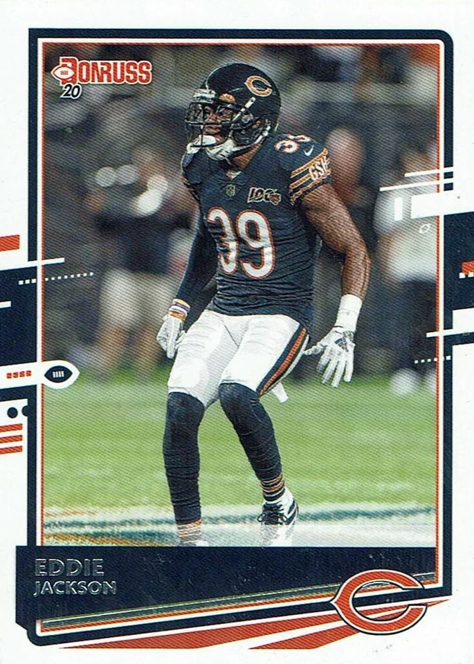 Panini Fútbol NFL Donruss 2020 Tarjeta N º 62 Eddie JACKSON - Imagen 1 de 1