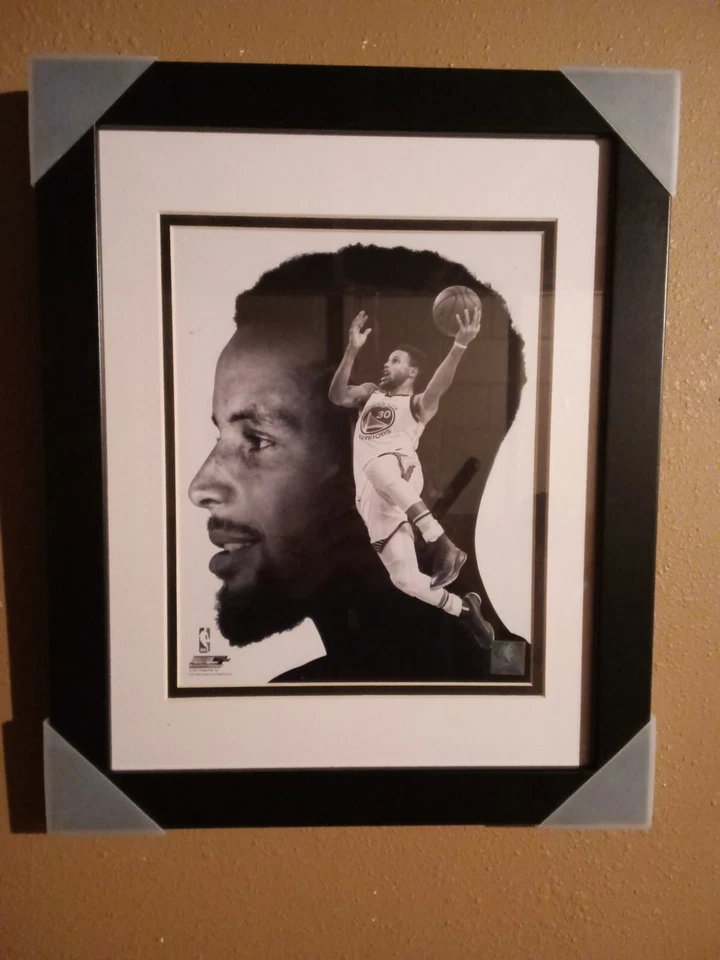Foto enmarcada 8x10 perfil NBA Stephen Curry GS Warriors  Foto 1 de 1