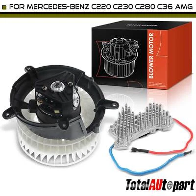 Novo motor de soprador HVAC e kit de resistor para Mercedes-Benz W202 C220 C230 C280 dianteiro - Imagem 1 de 4