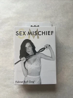 Mordaza de bola de red de sexo y travesuras negra - juego fetiche BDSM Foto 1 de 4