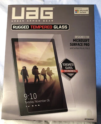 UAG Rugged Tempered Glass 9H Anti Fingerprint Microsoft Surface/ Pro 3/ Pro 4  - Image 1 of 3