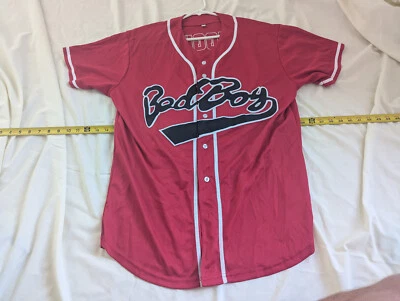 Jersey Red Black L Hip Hop Bad Boy 10 Biggie smalls baseball Notorious B.I.G. ca - Image 1 of 4