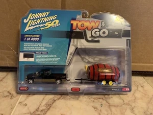 Ford F-250 2003 Johnny Lightnings Tow & Go + Barrel Concessions Limited 1/4000 - Imagen 1 de 5
