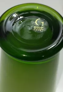 NEW Gorgeous Designs Brand Art Glass 5 Inch Cased Lime Green Glass Tumbler - Picture 1 of 10