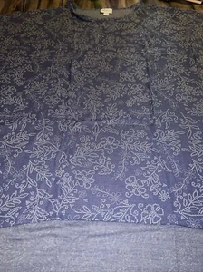 Lularoe Plus Irma 2X/XXL 22/24 24/26 Blue Dots Floral Paisley Rayon 🦄 Daisy 2X - Picture 1 of 12