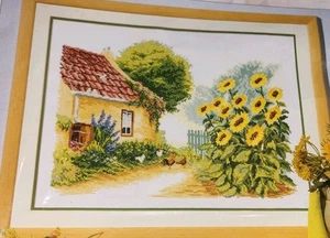 Vervaco Sunflowers #2002/25.790 Counted Cross Stitch Kit Reint Withaar 18" x 14" - Picture 1 of 8