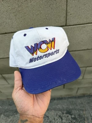 Chapéu vintage WCW bordado grande logotipo luta livre esportes a motor anos 90 masculino NASCAR - Imagem 1 de 4