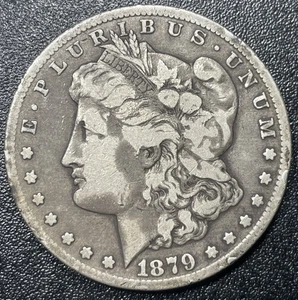 1879-CC Morgan Silver Dollar $1 VF Very Fine Key Date Rare Carson City - Picture 1 of 2