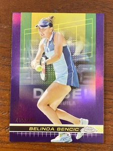 2024 Topps Chrome Tennis Belinda Bencic Purple Refractor #415/499 - Picture 1 of 2