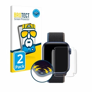 Full-Cover Schutz Folie für Apple Watch Series 6 / SE (44 mm) 3D Curved Edge 2x - Zdjęcie 1 z 7