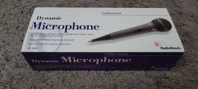 Dynamic Microphone 33-3018 Unidirectional Radio Shack New In Box - Image 1 of 4