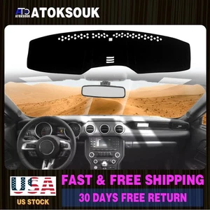 Dash Cover Mat For Ford Mustang 2015-2021 Dashboard Interior Pad Black - Picture 1 of 12
