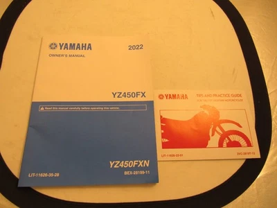 Yamaha YZ450FX 2022 genuino fabricante original manual del propietario/pieza # iluminado-11626-35-28 Foto 1 de 2
