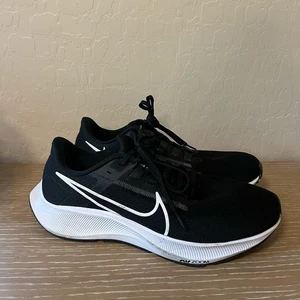 Size 8.5 - Nike Air Zoom Pegasus 38 Black White - Picture 1 of 8