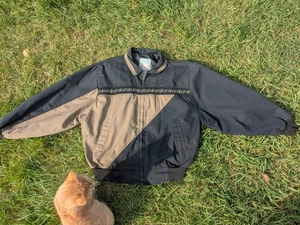 Abrigo Canyon Guide Vintage Para Hombre 2XL Bordado Azteca Negro/Bronceado Bombardero  - Imagen 1 de 11