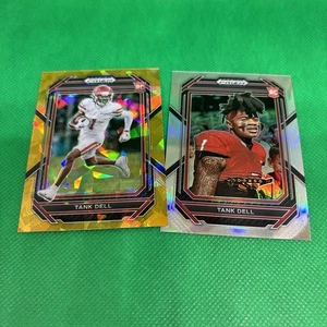 (2) 2023 Prizm Draft Picks Tanque Dell RC Variation SP y Gold Texans #148 - Imagen 1 de 5