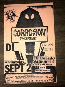 Corrosion of Conformity DI Reagan Youth Punk Flyer '87 5,5x8,5 Hardcore - Bild 1 von 1