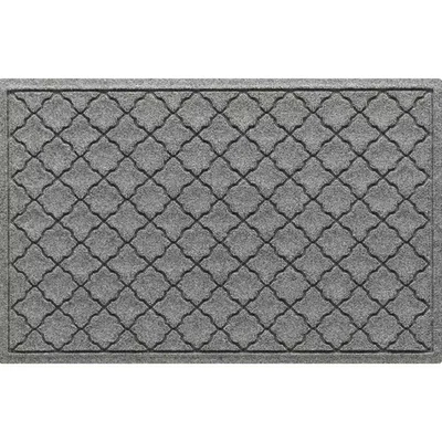 Waterhog Cordova 23 дюйма X 35 дюймов Коврик для помещений и улицы ПЭТ полиэстер средний серый - Изображение 1 из 4