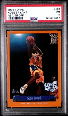 1999-00 Topps NBA Tipoff Kobe Bryant #125 PSA 5 POP 8 NEW SLAB - Image 1 of 2