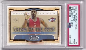 2003 Fleer Skybox NBA Basketball Card 1 LeBron James Hot Prospects Rookie PSA 9 - Picture 1 of 2