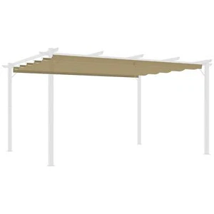 Outsunny Retractable Pergola Shade Cover, Replacement Canopy for 4 x 3 (m) Pergo - Picture 1 of 9